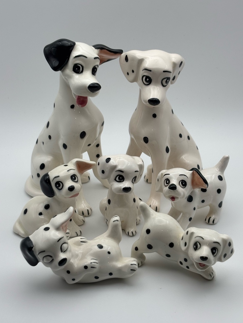 Vintage Disney 101 Dalmations Ceramic Figurines